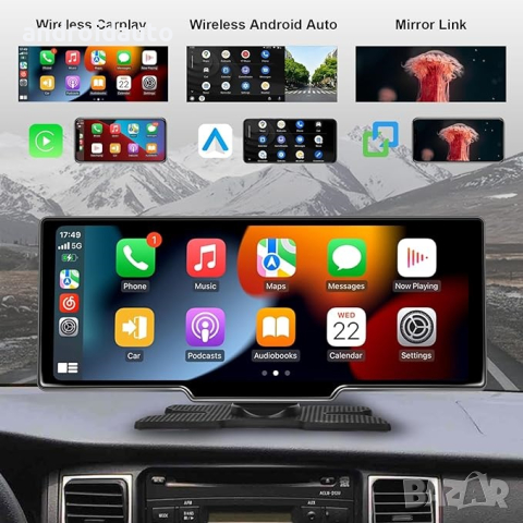 Универсална 10.2" IPS, Carplay, AndroidAuto Мултимедия/Навигация, снимка 2 - Аксесоари и консумативи - 44566787