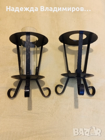 Два метални свещеника , снимка 4 - Други стоки за дома - 51938755