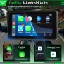 6'' екран монитор за мотоциклет, Carplay, навигация, Android Auto, GPS, Водоустойчив, Airplay, мотор, снимка 2