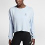 Nike Womens Dri-FIT Long Sleeve Tennis Top Hydrogen - страхотна дамска блуза, снимка 1 - Спортни екипи - 31097440