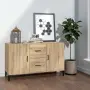 vidaXL Сайдборд, дъб сонома, 100x36x60 см, инженерно дърво, снимка 2