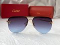 Cartier 2023 мъжки слънчеви очила авиатор унисекс дамски слънчеви очила, снимка 2