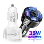 Зарядно за кола Marjay с 4 порта USB 35W бързо зареждане, за кола бус камион, снимка 1