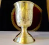 Персийски бронзов бокал за вино с двойни стени. , снимка 3