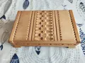 Дървена кутия за цигари. Дърворезба., снимка 2