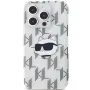 Калъф  Karl Lagerfeld - IML Luxury - iPhone 15 Pro Max - Transparent Choupette Head&Mono, снимка 2