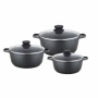 Гранитен комплект касероли Lexical ECO SMART SERIES – 6 части 24/26/30 см, снимка 3