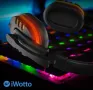 Геймърски слушалки iWotto, кабелни слушалки за игри с микрофон, RGB осветление, снимка 5