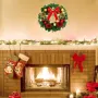 Коледен венец - Mеrry Christmas с панделка: Диаметър: 30см, снимка 4