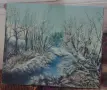 Маслени картини пейзажи в/у платно български автори, снимка 6