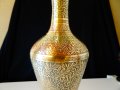 Бронзова ваза,клетъчен емайл 34 см. , снимка 3