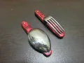 Ретро сгъваеми вилица и лъжица Петко Денев , снимка 4