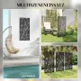Outsunny Параван за стая 65 x 130 см, свободностоящ, снимка 3