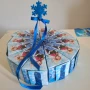Торта от картон Замръзналото кралство Frozen, снимка 2
