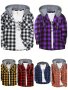 Ежедневни мъжки обикновени ризи (якета) с копчета и качулка, 6цвята - 023
