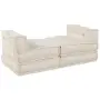vidaXL Модулен диван Текстил Кремаво 210 x 140 x 56 см, снимка 3