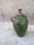 Продавам голям красив зелен антикварен глинен съд / бутилка /стомна, снимка 3