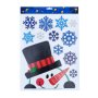 4224 Коледни стикери за прозорец Снежинки с фигура, снимка 1 - Декорация за дома - 42673027