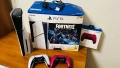 PS5 console и два джойстика, снимка 2