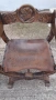 Антикварни кресла масив и кожа, снимка 6
