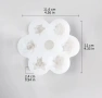 3D 7 цветя сукуленти силиконов молд форма за свещи гипс сапун смола фондан за декорация на торта , снимка 4