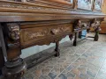 Антикварен дъбов масивен бюфет в стил Неоренесанс, снимка 4