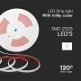 LED лента COB 220V IP65 286LED Топло Бяла Светлина 10m/ролка, снимка 2