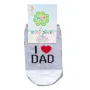 Бебешки чорапи сиво-бели I Love MumDad - 3 чифта S_1204819, снимка 2
