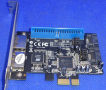 Адаптер DeLock PCIe x1 към 2x SATA, 2x eSATA, 2x IDE, снимка 1 - Кабели и адаптери - 44605041