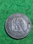 Монета 10 Сантима 1857 Франция Наполеон III, снимка 1