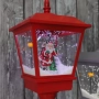 Декоративна коледна лампа с Дядо Коледа, падащ сняг и мелодии, снимка 2