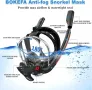 BOKEFA Цялолицева маска за шнорхел със закрепване на камерата S/M, снимка 4