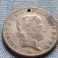 Сребърна монета 20 кройцера 1840г. Фердинанд първи Виена Австрийска империя 13631, снимка 4 - Нумизматика и бонистика - 42903492