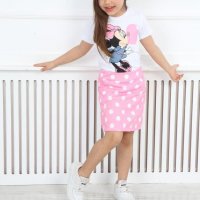 Комплект за момиче Мини маус с шапчица , снимка 1 - Детски комплекти - 37107501