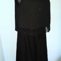 Памучна брандова рокля с дантелена декорация "Esprit"® / голям размер, снимка 5 - Рокли - 30332336
