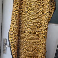 Продавам битово килимче с ресни 120 х 80 см Жълто и черно , снимка 4 - Килими - 39233573