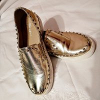 Уникални златисти обувки, снимка 6 - Дамски ежедневни обувки - 37288261