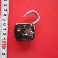 Старинен немски катинар с ключ ключе 2, снимка 2 - Колекции - 29797785