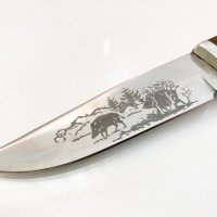 Ловен нож ГЛИГАН 110х220 мм - Ст 65х13, снимка 2 - Ножове - 30847681