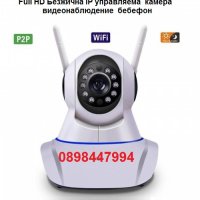 Безжична IP Wifi управляема Full HD camera Wifi Lan видеонаблюдение бебефон