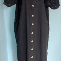 Памучна рокля с рязана бродерия и дантела в бохо стил / голям размер , снимка 7 - Рокли - 44600671