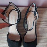 Високи сандали с дебел ток, снимка 4 - Сандали - 42389791
