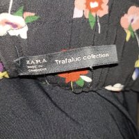 Zara M-Пола- панталон с флорален принт висока талия , снимка 10 - Поли - 40345640