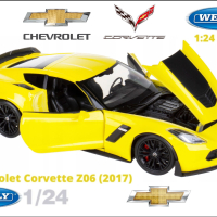 Chevrolet Corvette Z06 2017, WELLY, мащаб 1:24, снимка 1 - Колекции - 44510375