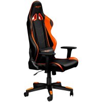 Геймърски стол CANYON CND-SGCH4, Deimos GС-4 Черно-оранжев, геймърски стол с ергономичен дизайн, снимка 2 - Столове - 30521157