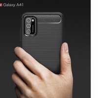 Промо! Samsung Galaxy A41 карбон силиконов гръб / кейс, снимка 6 - Калъфи, кейсове - 29107708