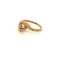 Златен пръстен 1,92гр. размер:55 14кр. проба:585 модел:3503-2, снимка 2 - Пръстени - 37080957