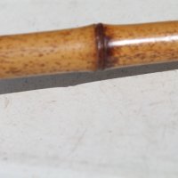 Стар бастун от бамбук със сребърна дръжка, снимка 6 - Колекции - 38300242