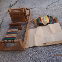 Ретро играчка - дървен детски тъкачен стан., снимка 3 - Антикварни и старинни предмети - 34202517