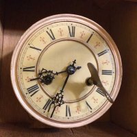 Много стар немски стенен часовник работещ, снимка 3 - Стенни часовници - 30554492